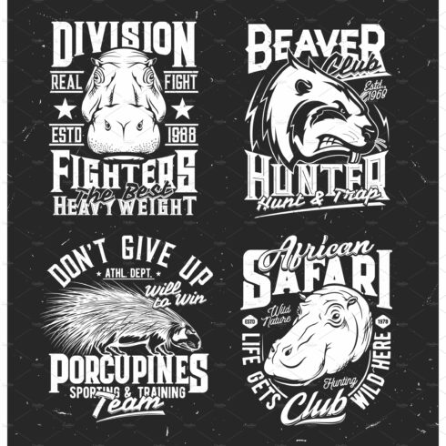 Sport and hunting t-shirt print cover image.