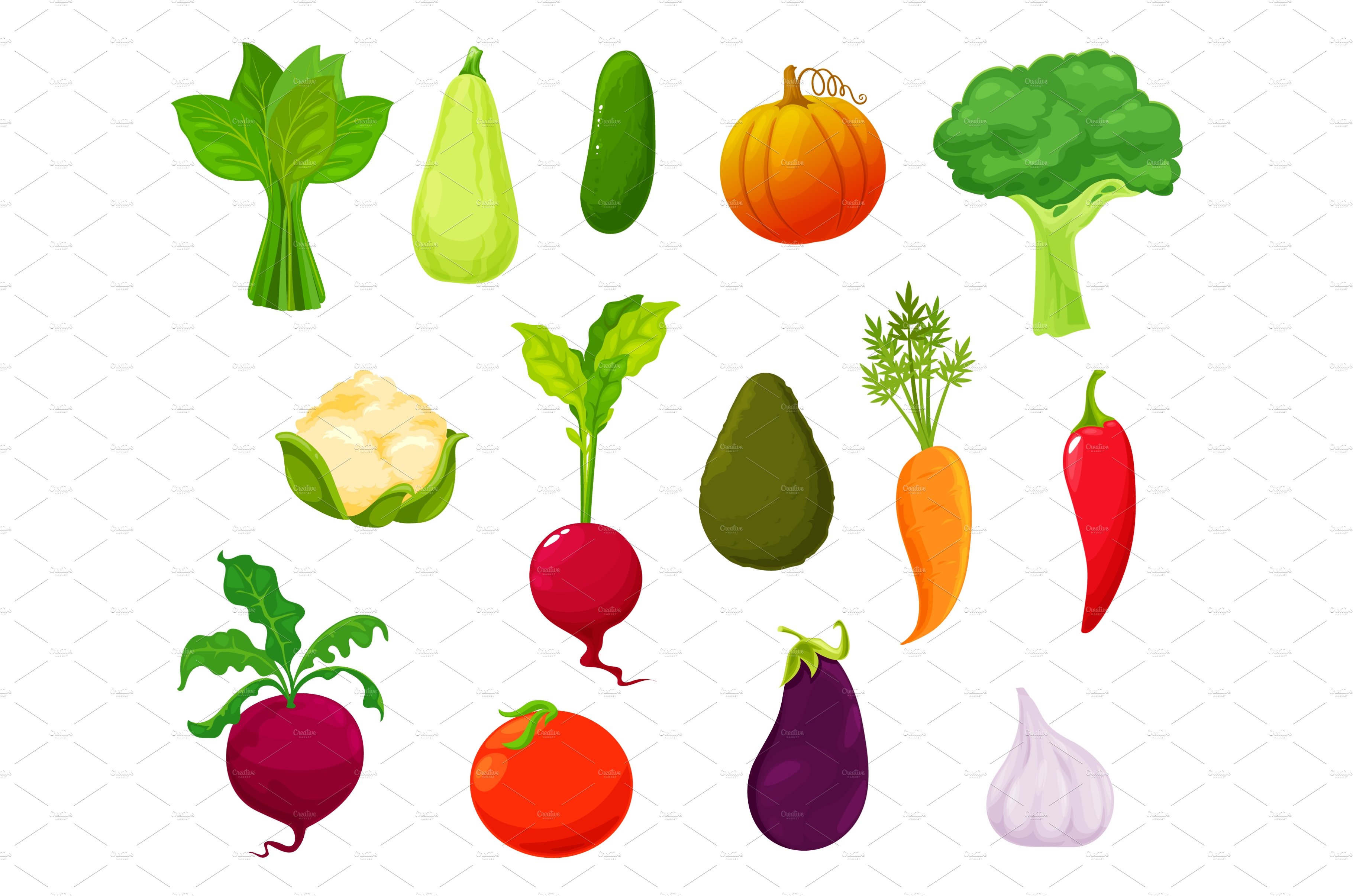 Farm vegetables food products cover image.