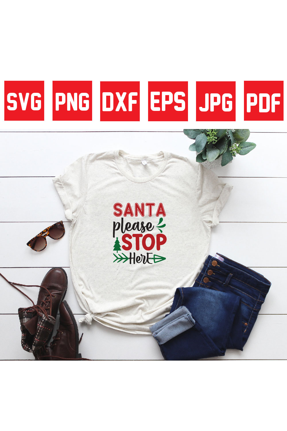 santa please stop here pinterest preview image.