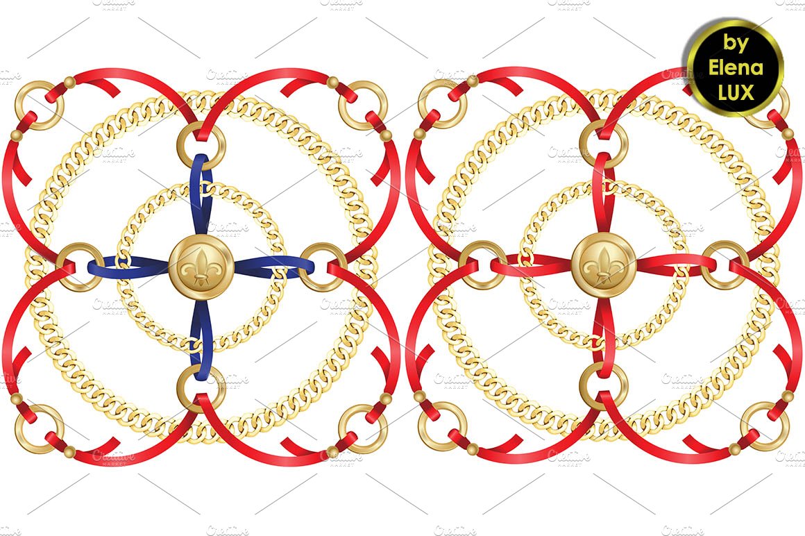 Chains and Ribbons Medallion Pattern cover image.