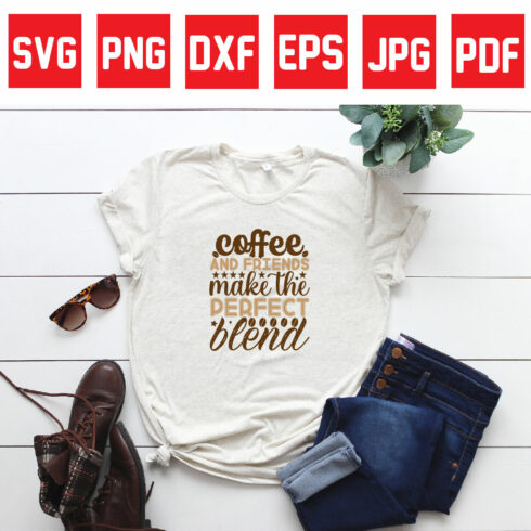 coffee and friends make the perfect blend cover image.