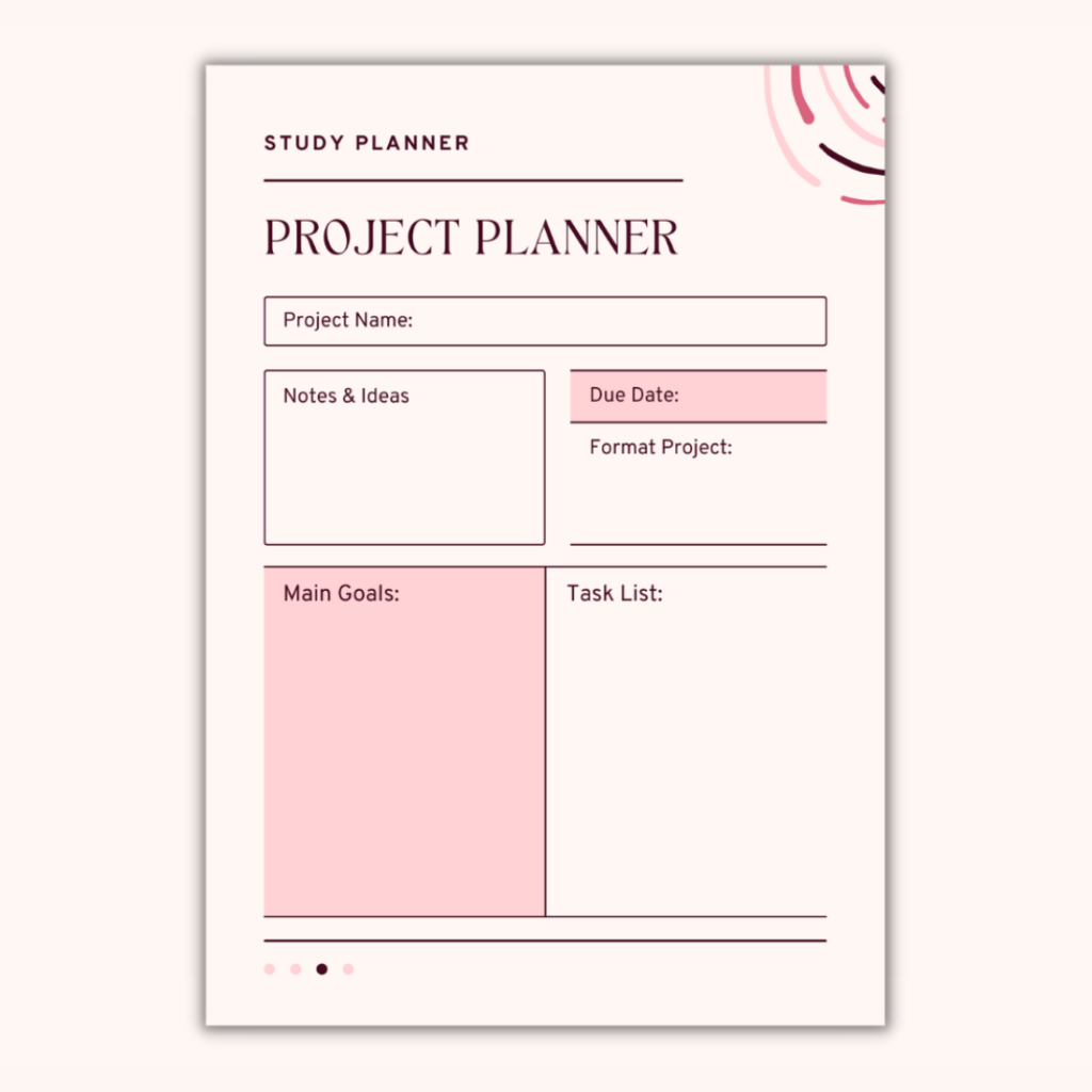 Study Planner Assignment Tracker Template - MasterBundles