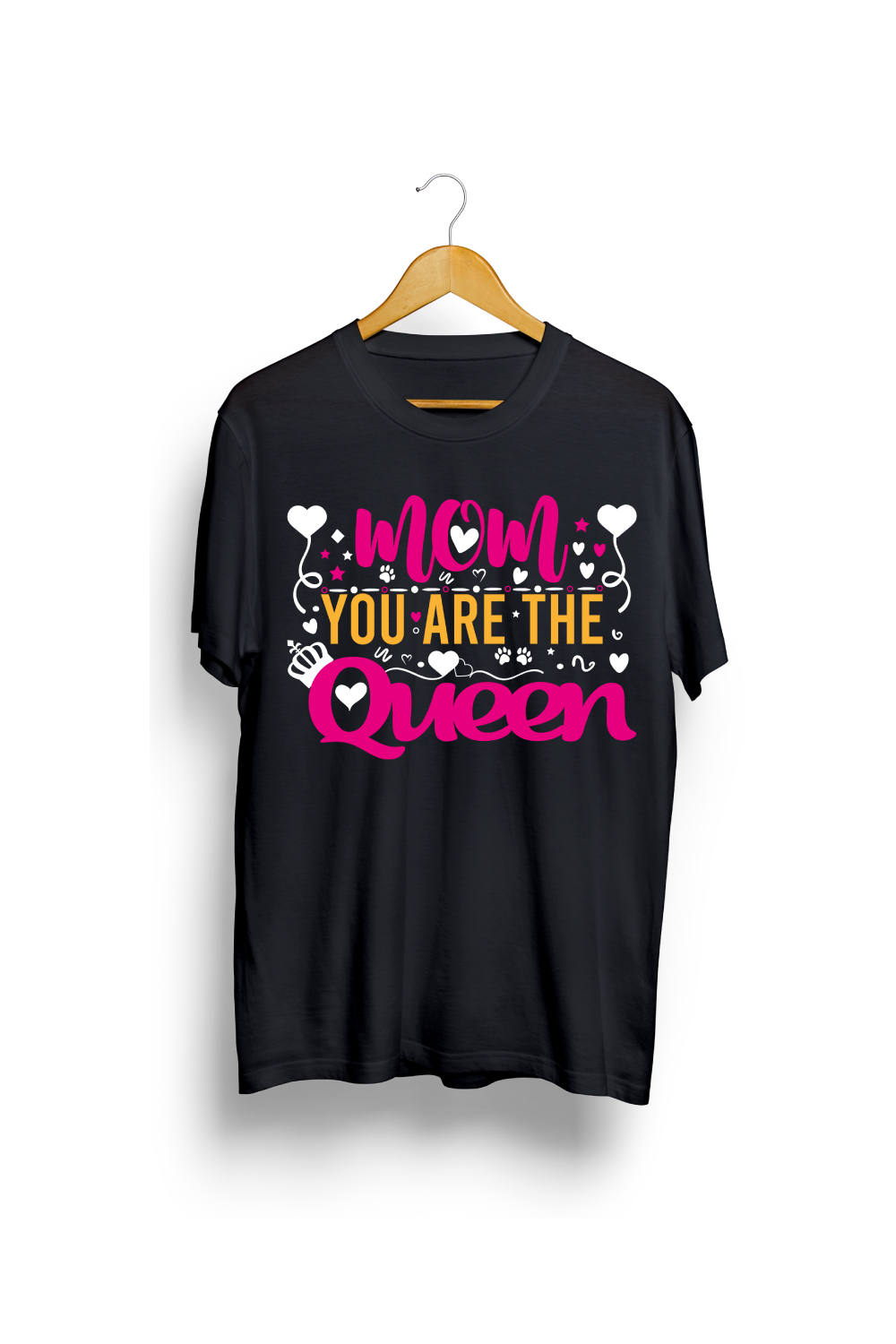 Mom you are the Queen Mother's Day t-shirt Mom t-shirt pinterest preview image.