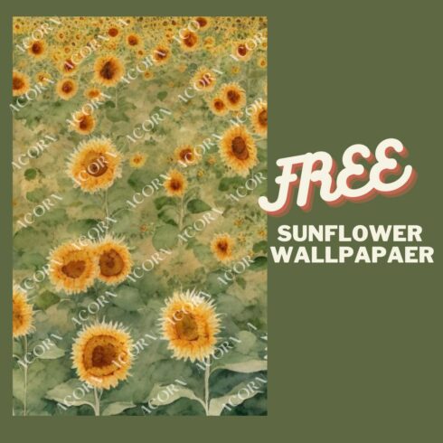 Sunflower Wallpapaer cover image.