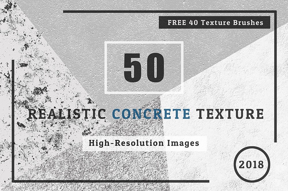 50 REALISTIC  CONCRETE  TEXTURE cover image.