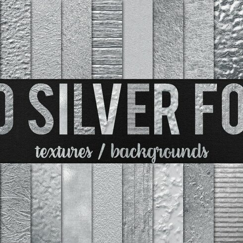 50% OFF 50 Silver Foil Textures cover image.