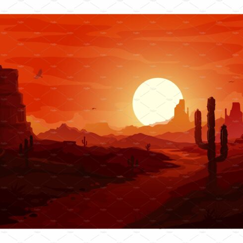 American desert landscape, western cover image.