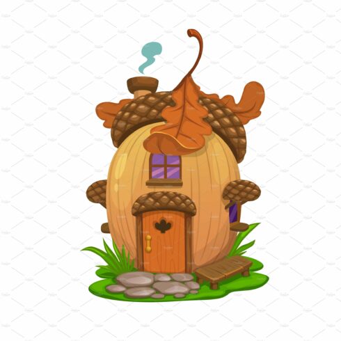 Fairy oak acorn house, dwelling cover image.