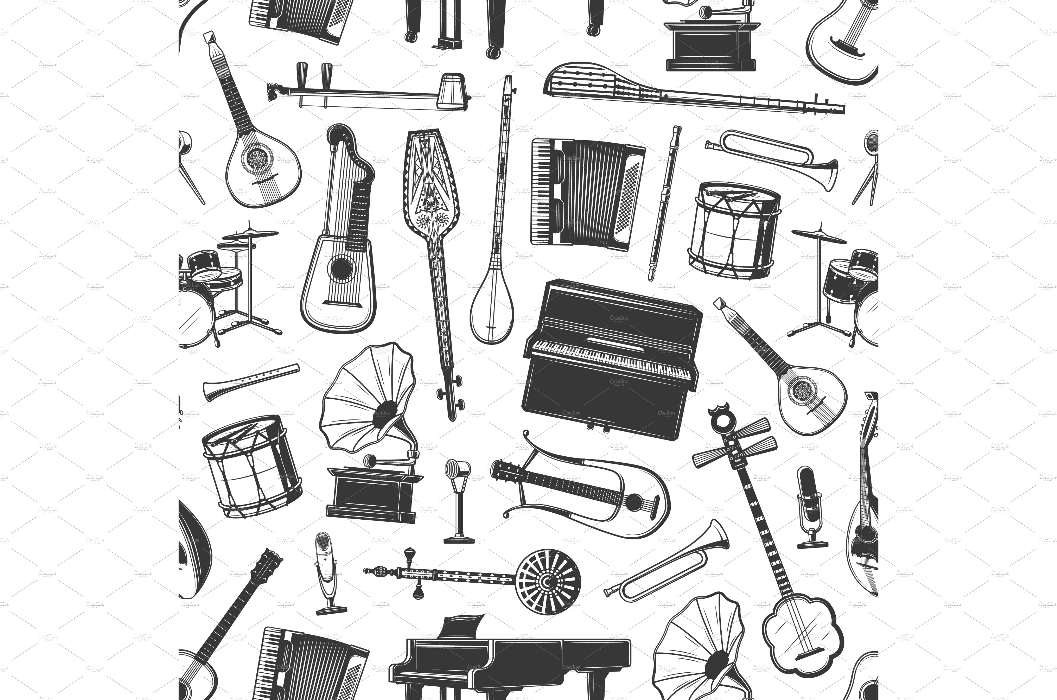 36,048 Musical Instrument Sketch Images, Stock Photos, 3D objects, &  Vectors | Shutterstock