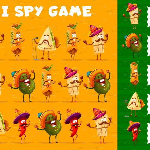 Mexican characters, I spy game cover image.