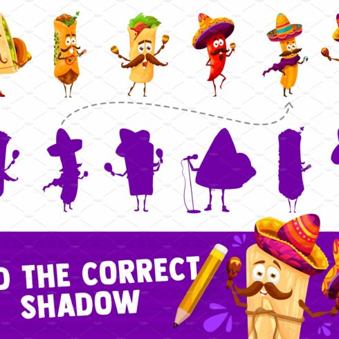 Mexican food characters cover image.