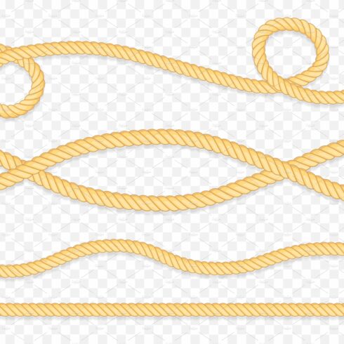 Set of different thickness ropes cover image.