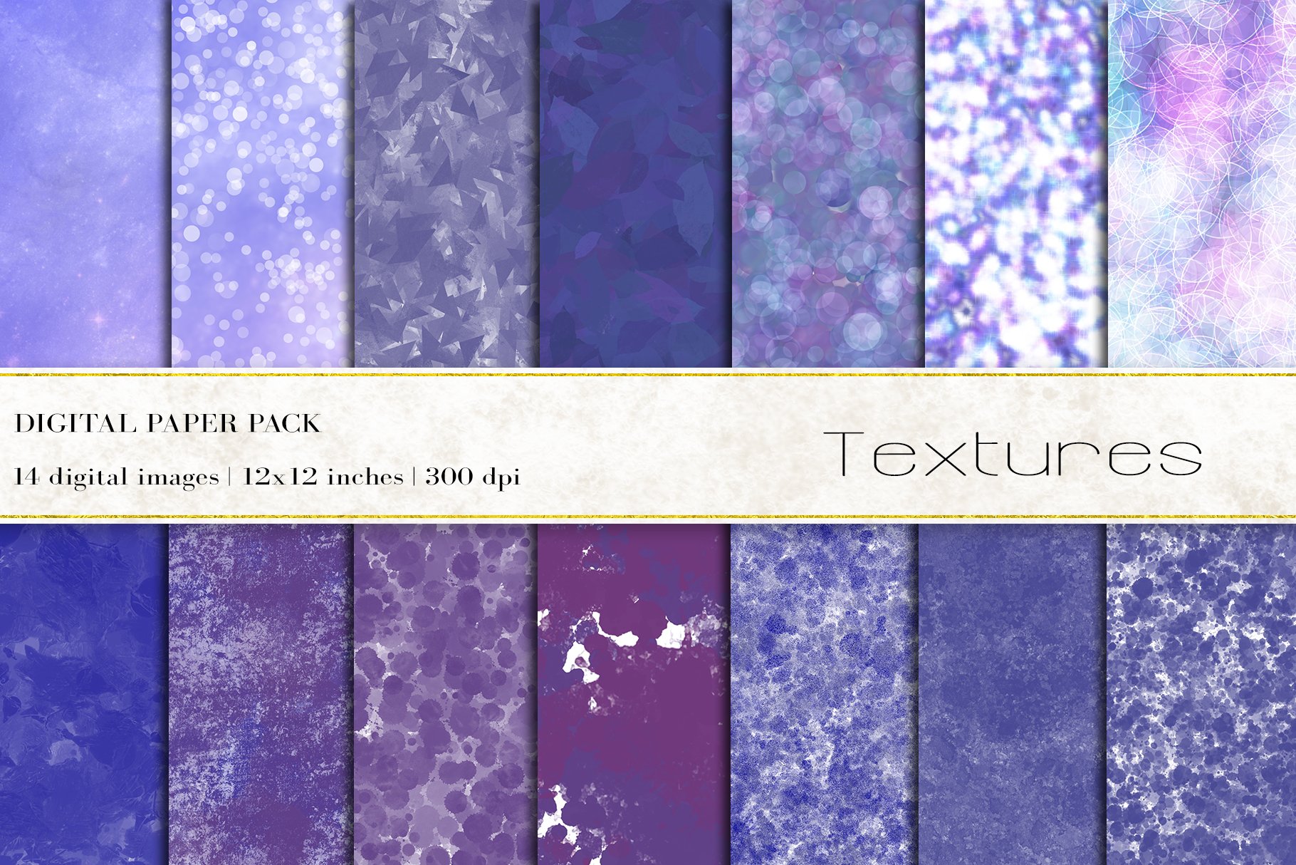 Textures Digital Papers cover image.