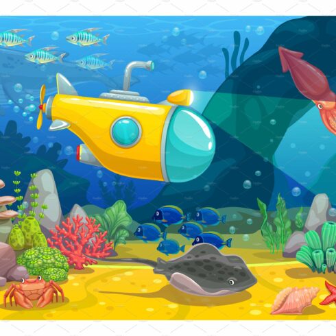 Underwater game landscape cover image.