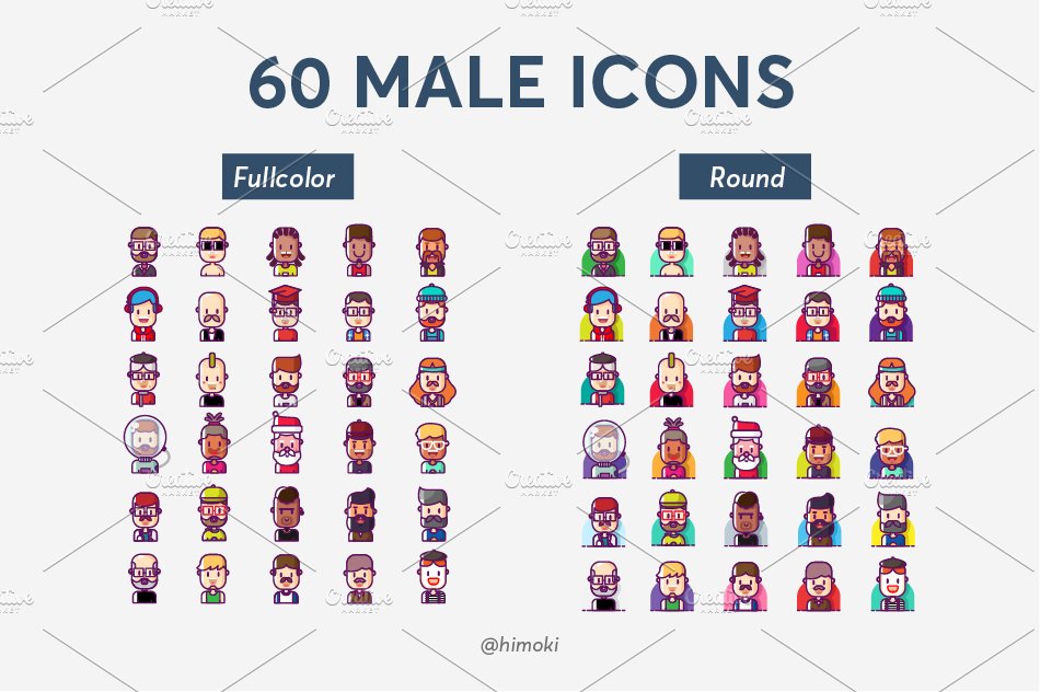 60 avatar icons himoki 15 677