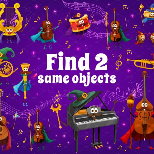 Find two same musical instruments cover image.