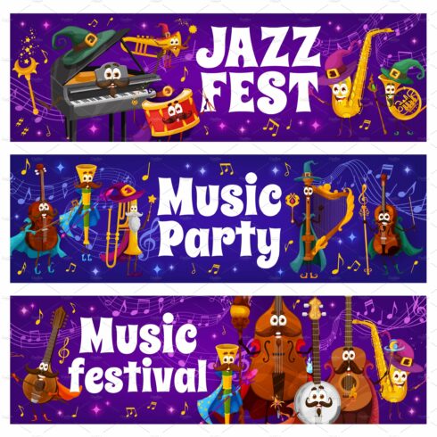 Music party jazz festival cover image.