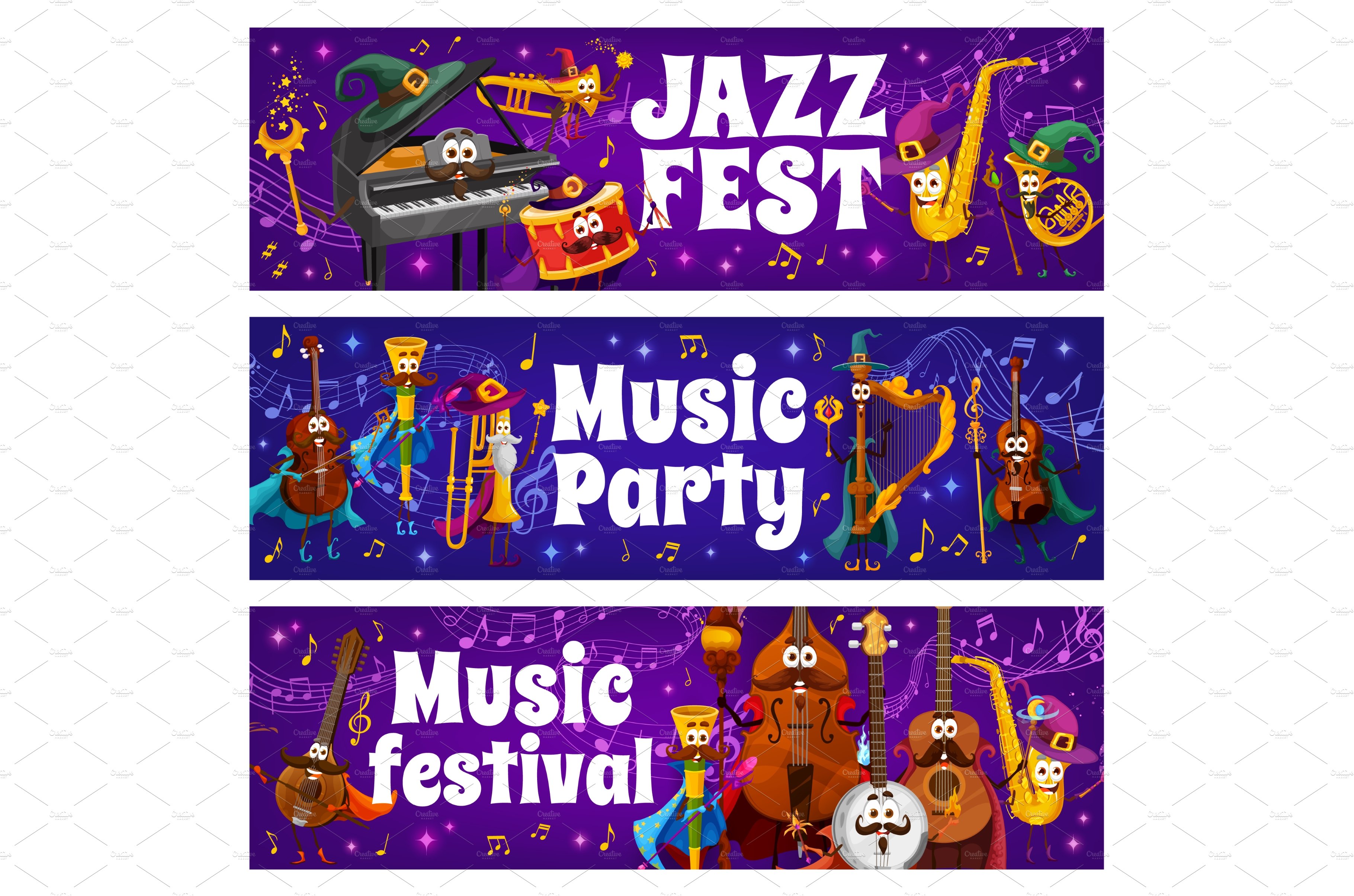 Music party jazz festival cover image.