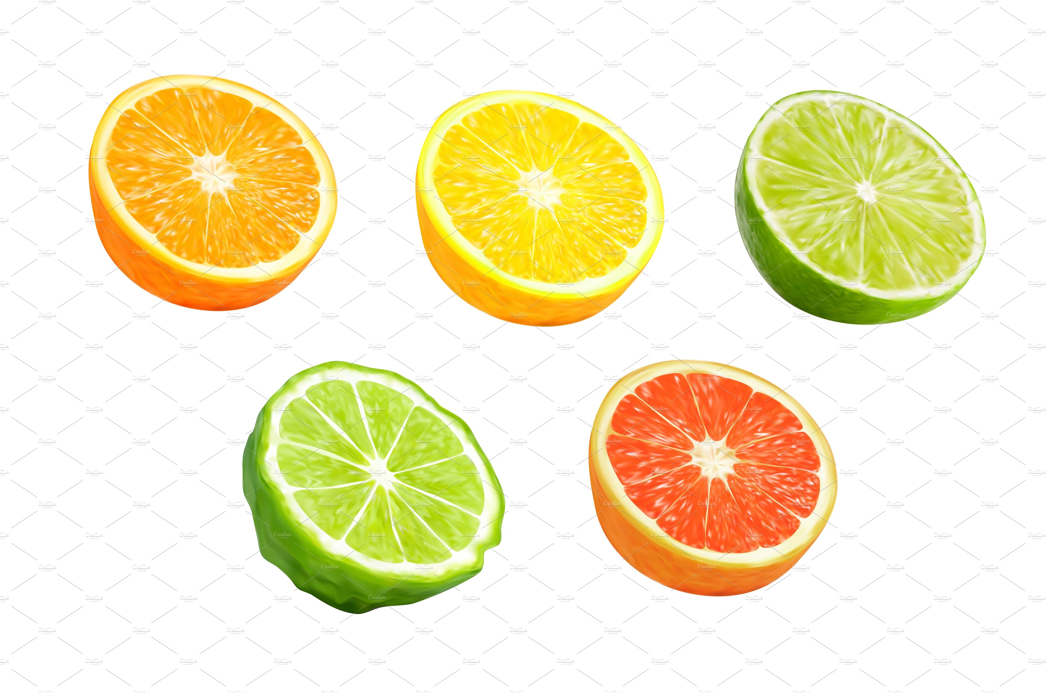 Lemon, orange, grapefruit cover image.