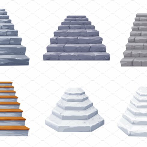 Cartoon stone castle staircase cover image.