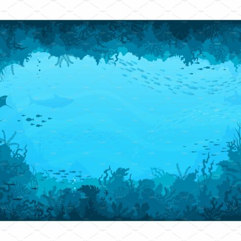 Underwater cave landscape cover image.