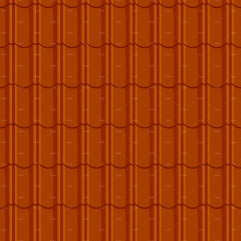 Orange roof tile, seamless pattern cover image.