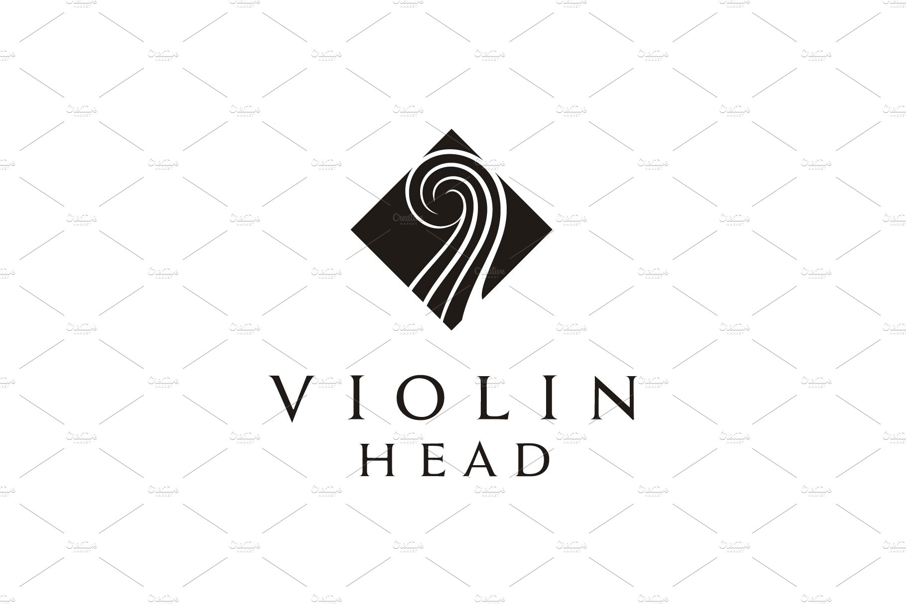 Violin or Cello Head Music logo cover image.
