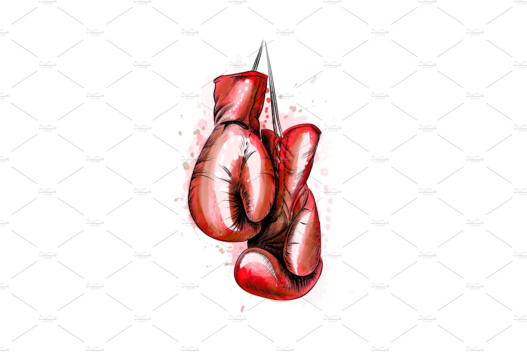 Hanging boxing gloves cover image.