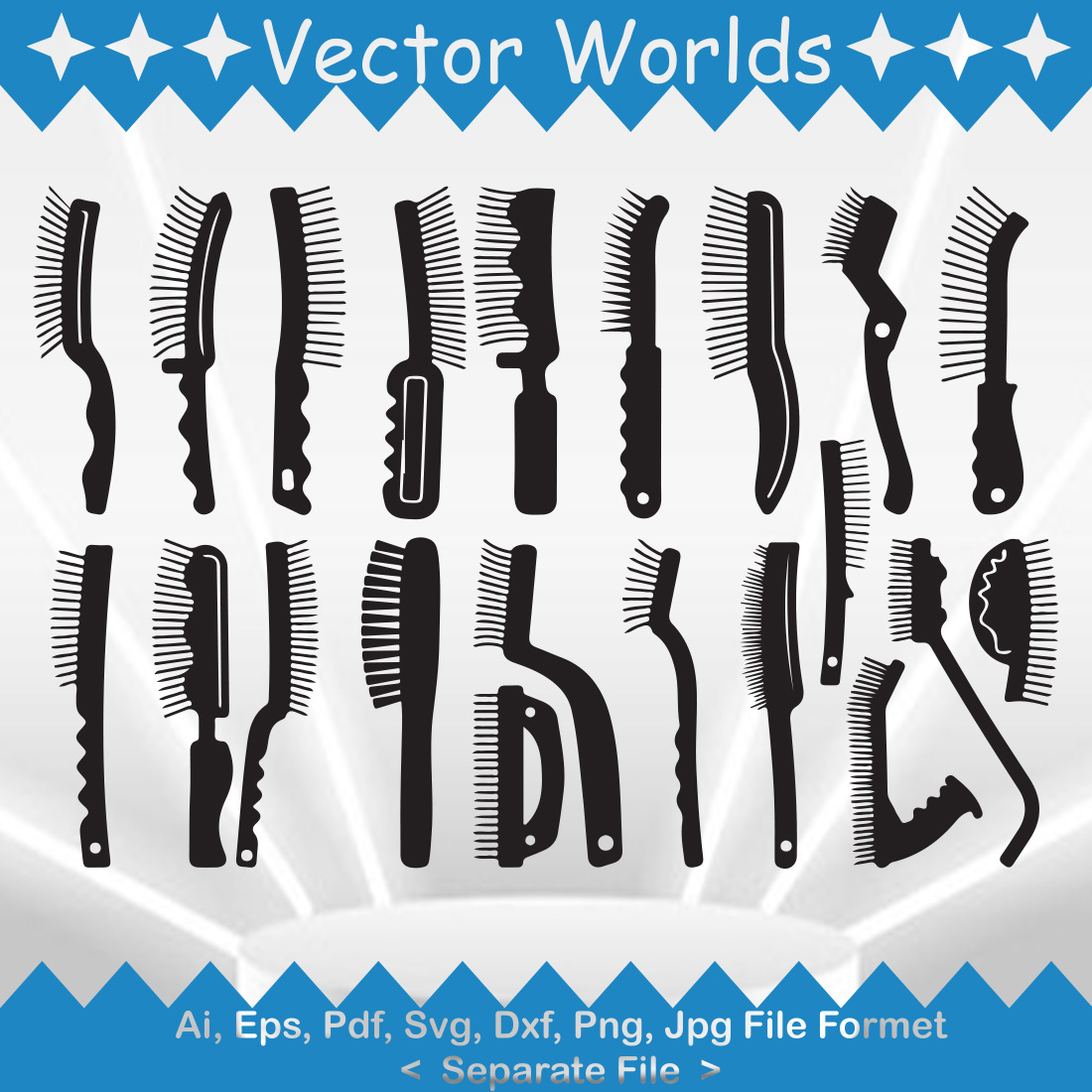 Brush SVG Vector Design cover image.