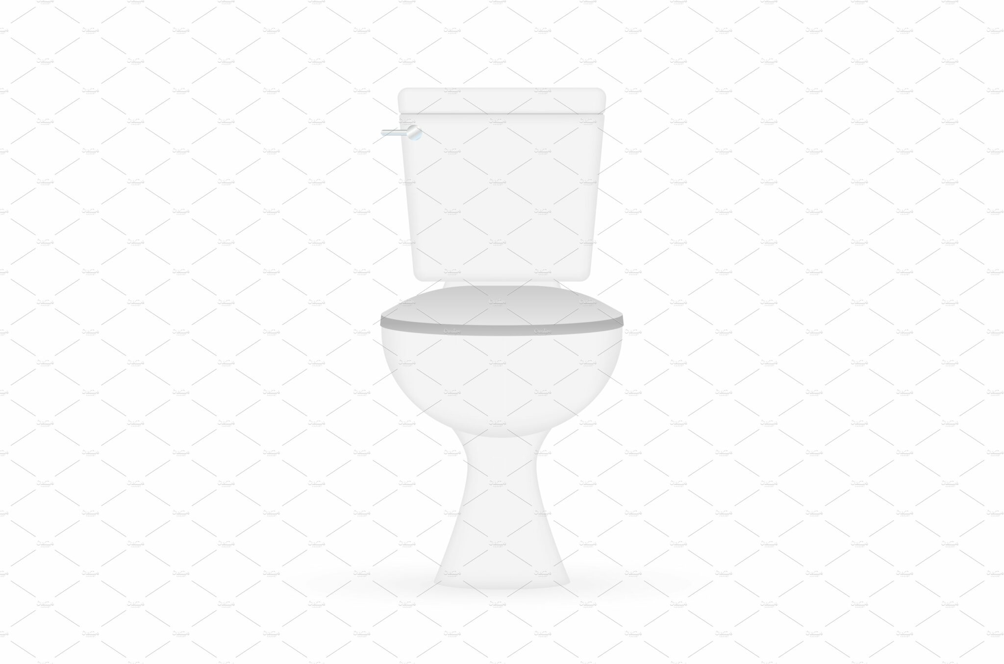 White ceramics clean toilet bowl MasterBundles