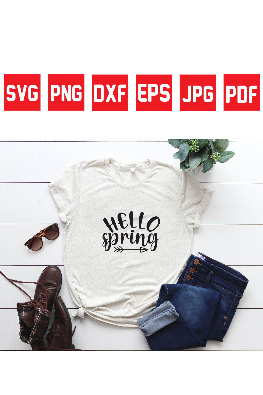 hello spring pinterest preview image.