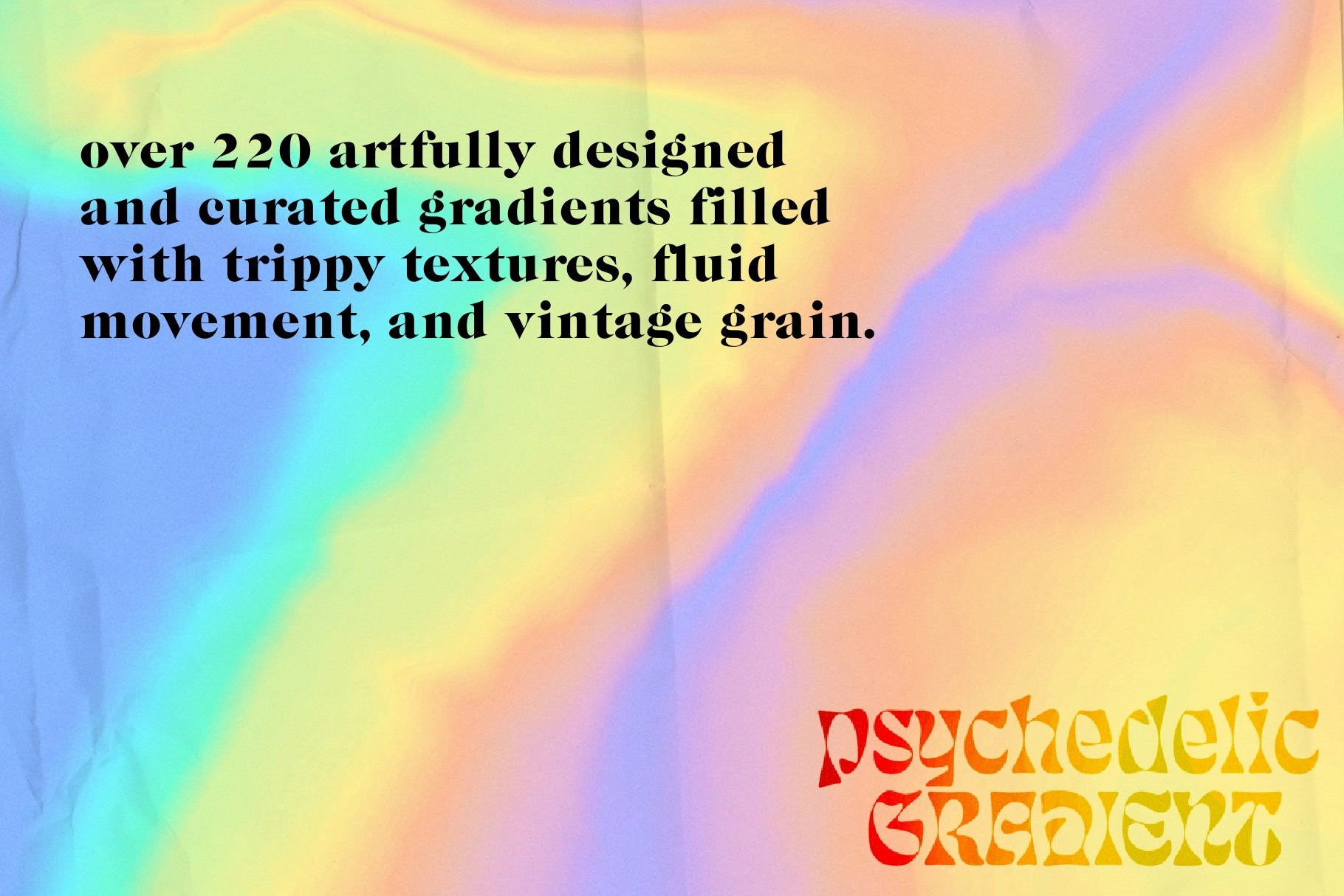 Psychedelic Gradient - 70s design preview image.