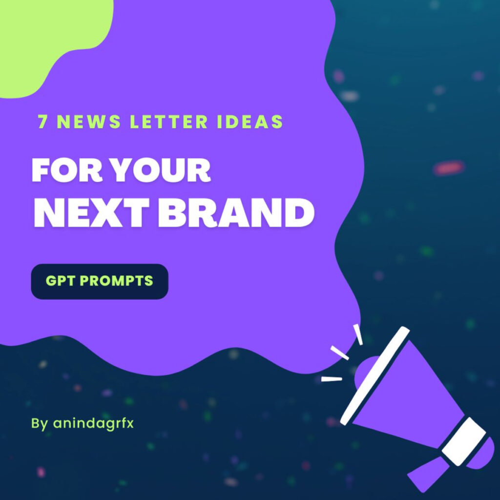 7 Newsletter email ideas GPT prompts for your next product - MasterBundles