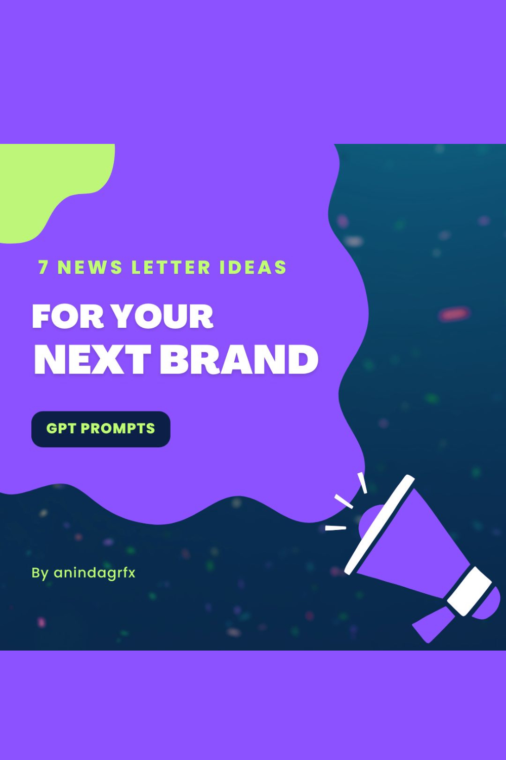 7 Newsletter email ideas GPT prompts for your next product pinterest preview image.