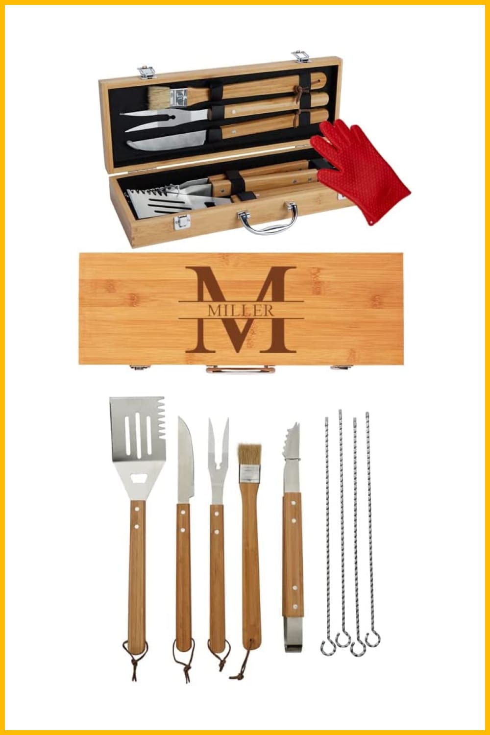 Image of the Personalized BBQ Set.
