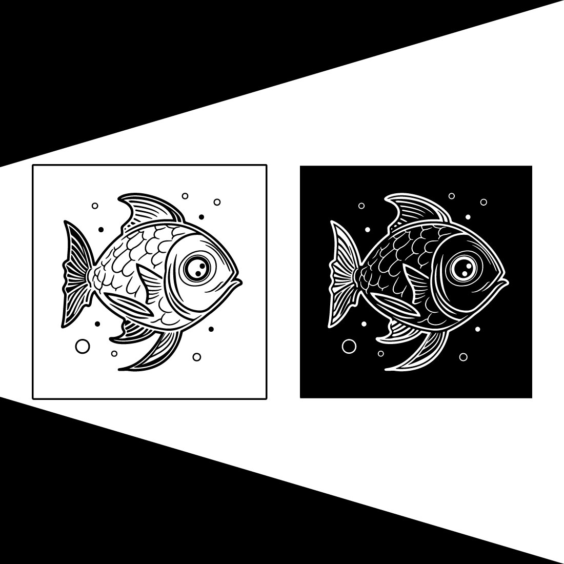 Fish Icon Outline , Fish Icon Vector , Fish Icon illustration preview image.