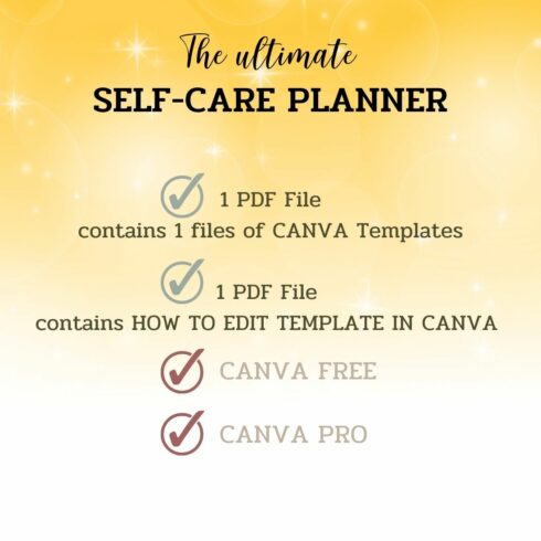 The Ultimate Self-Care Planner - Canva Templates - MasterBundles