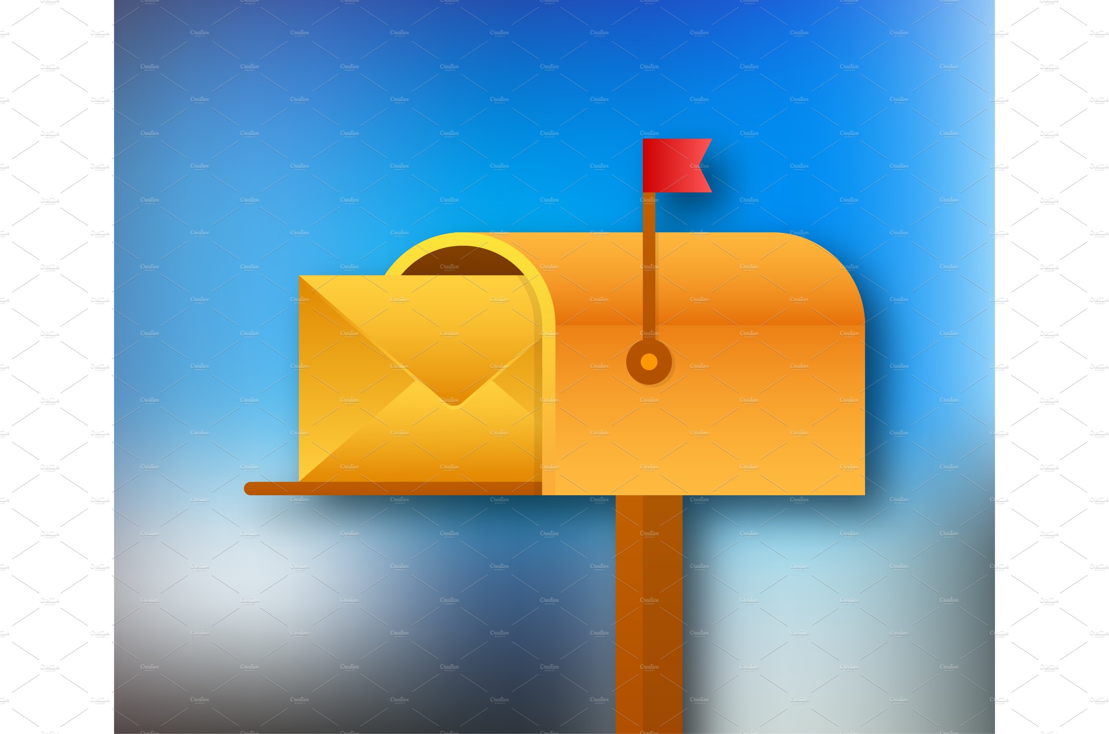 Mail box vector illustration in the cover image.