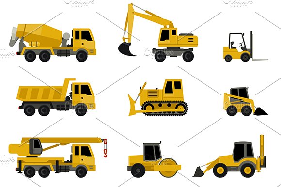 Construction machines cover image.