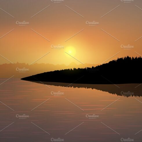 Golden sunset over the ocean cover image.