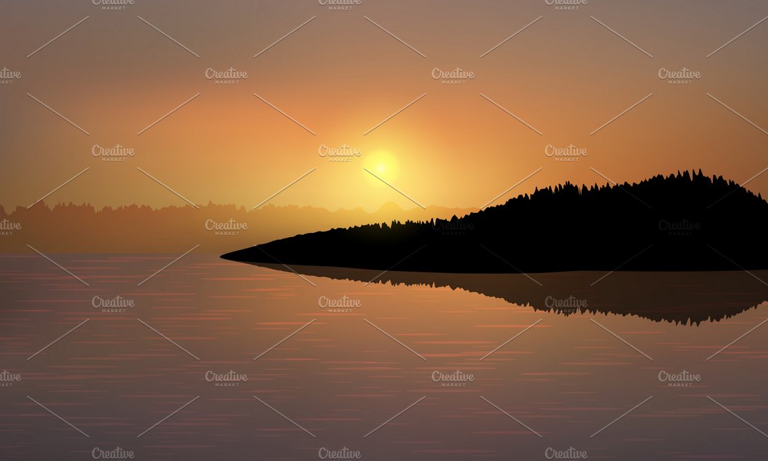 Golden sunset over the ocean cover image.
