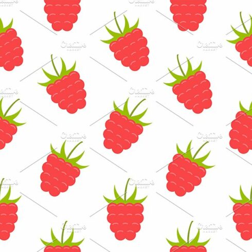 Seamless pattern with Raspberry cover image.