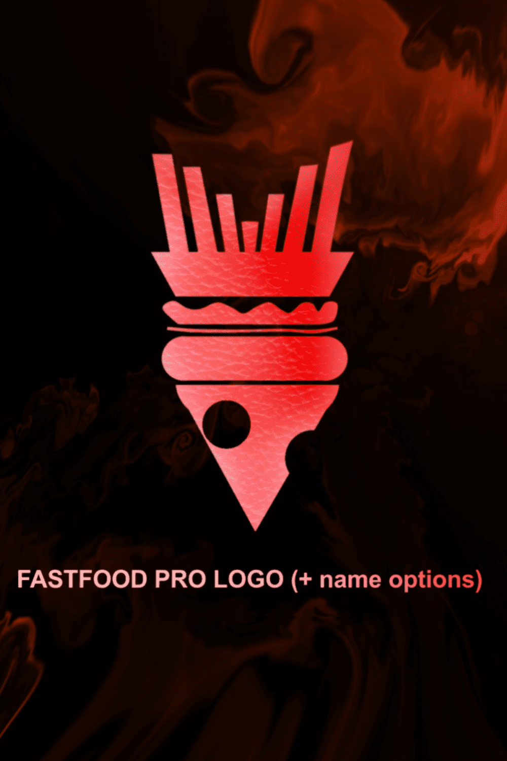 Burger pro logo pinterest preview image.