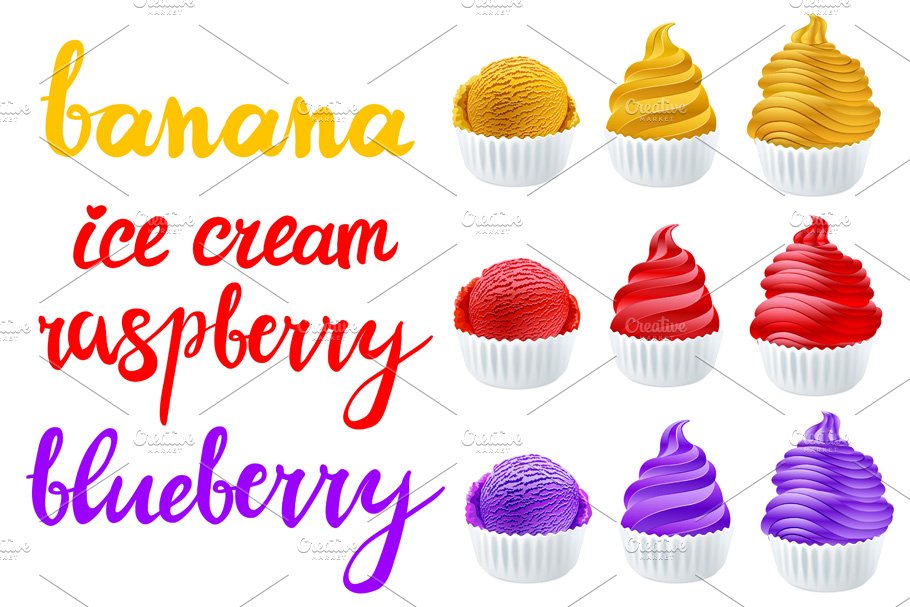 banana raspberry blueberry ice cream cover image.