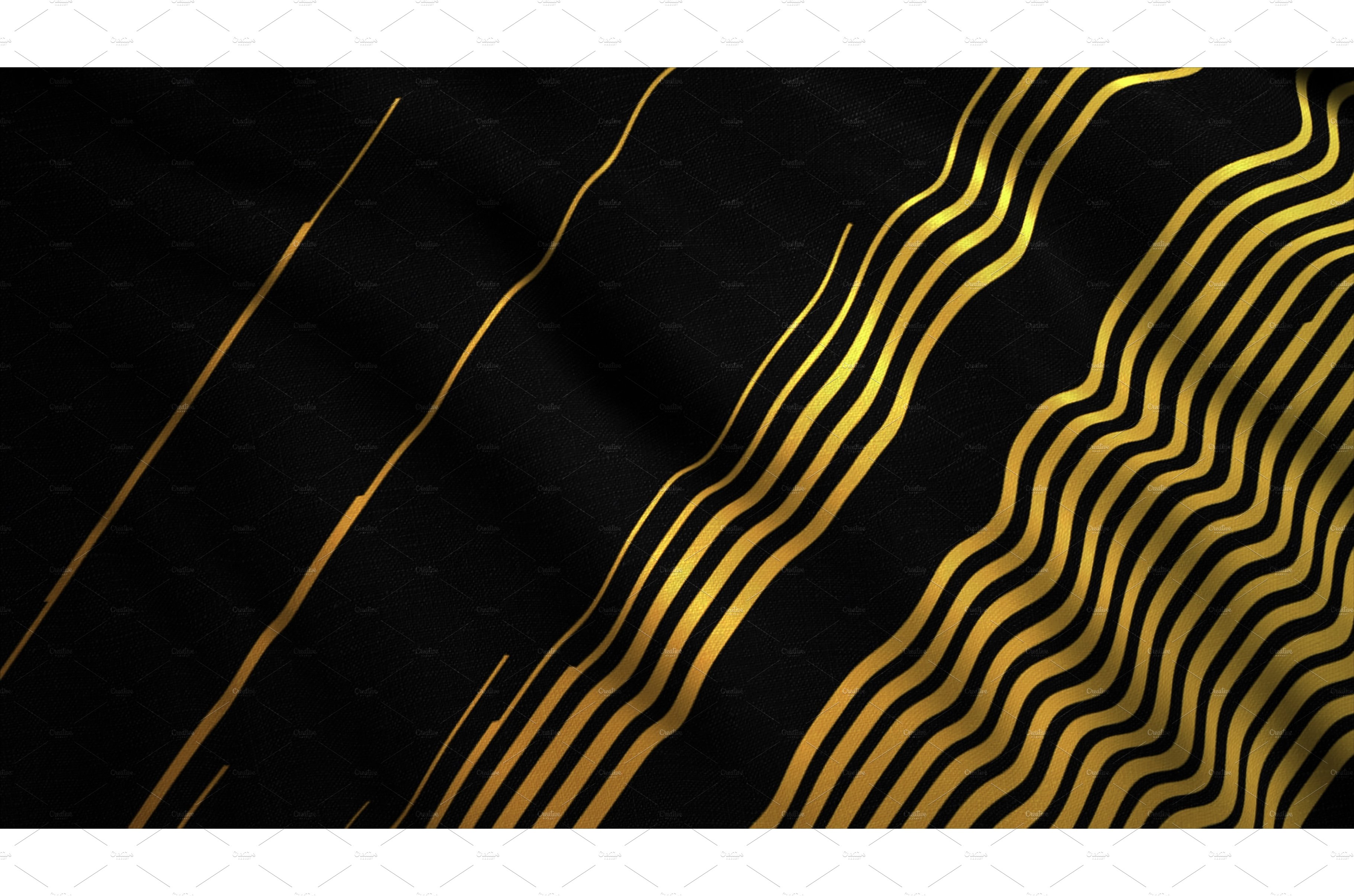 Black canvas with orange stripes cover image.