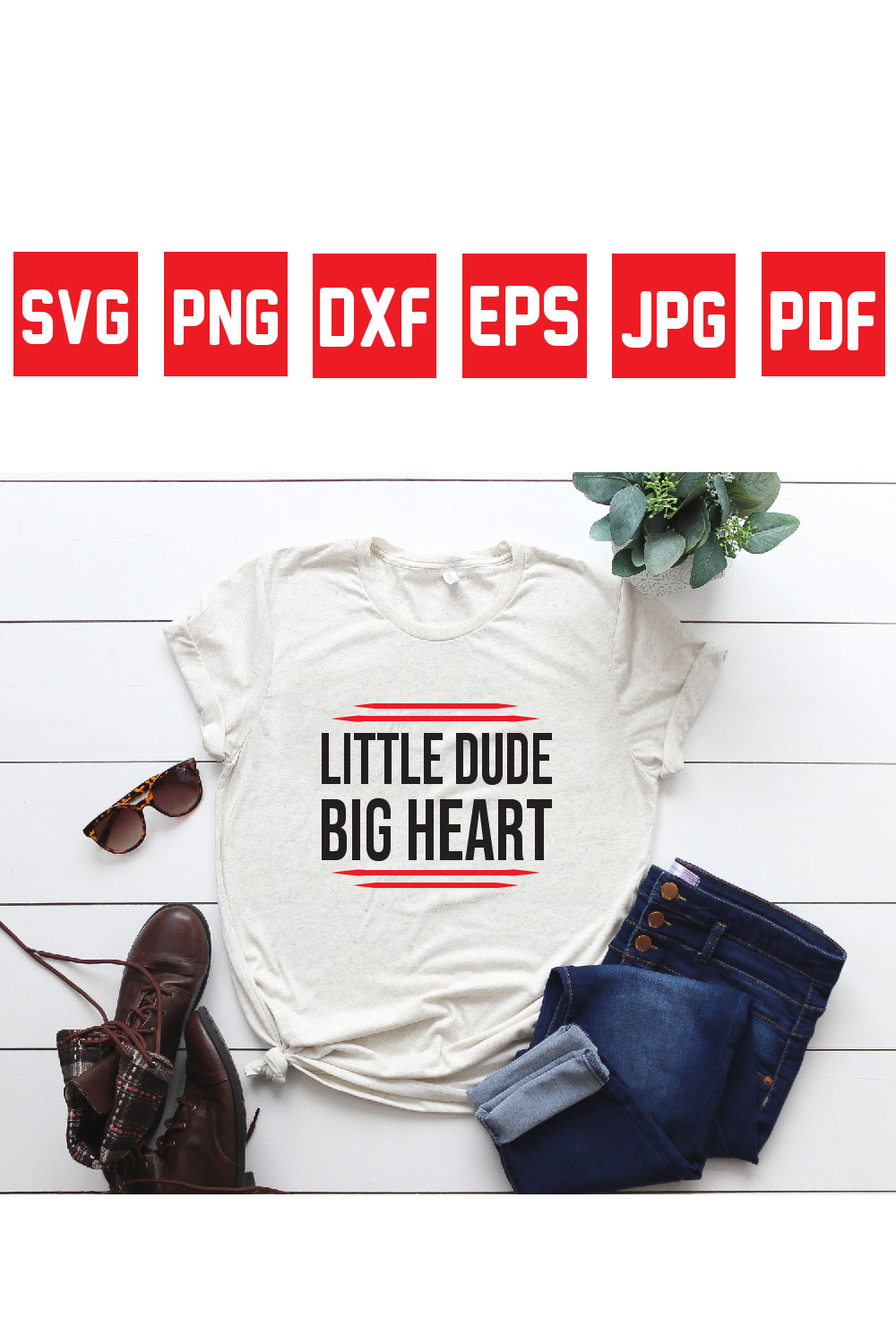 little dude big heart pinterest preview image.