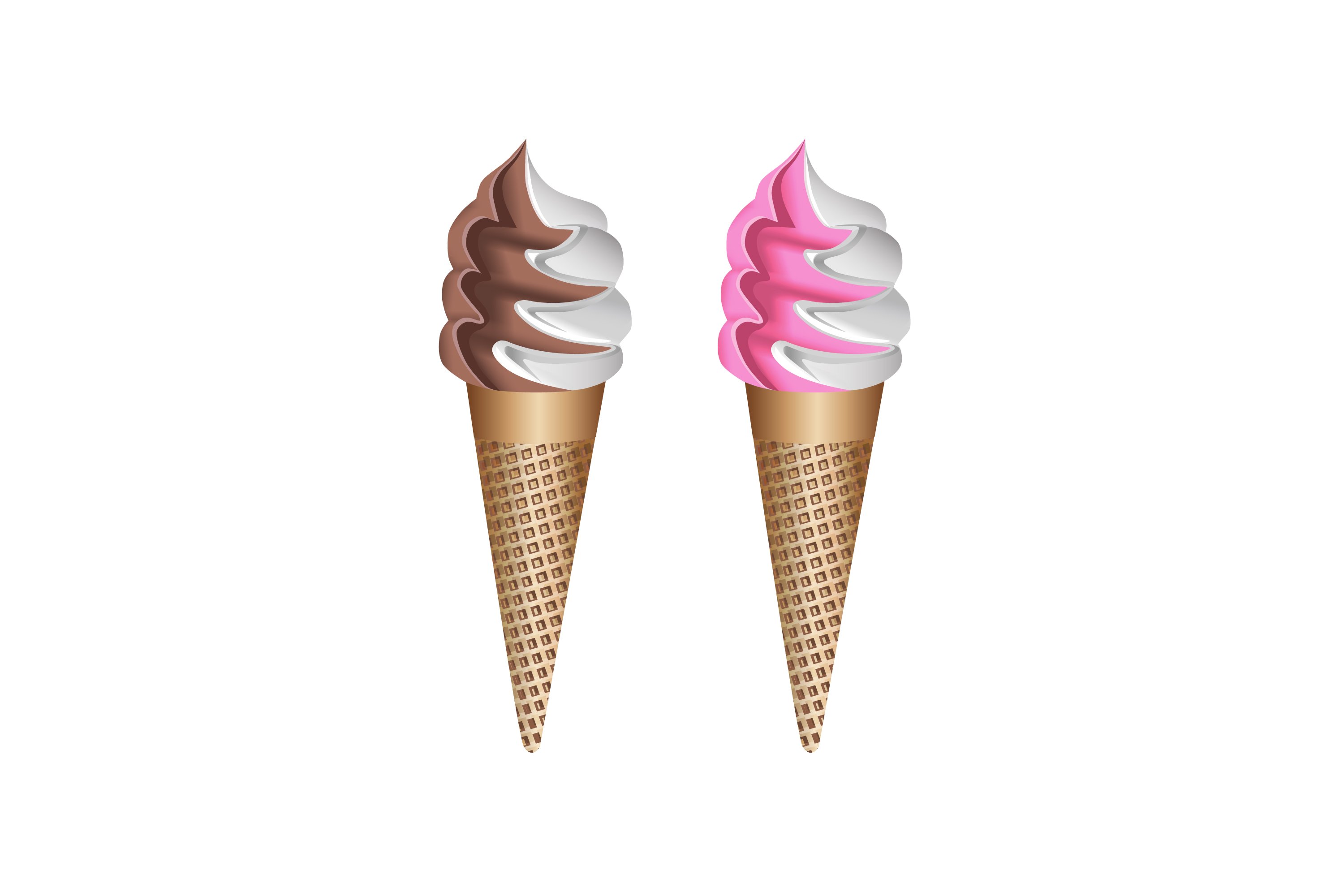 Vector Illustration of ice cream cover image.