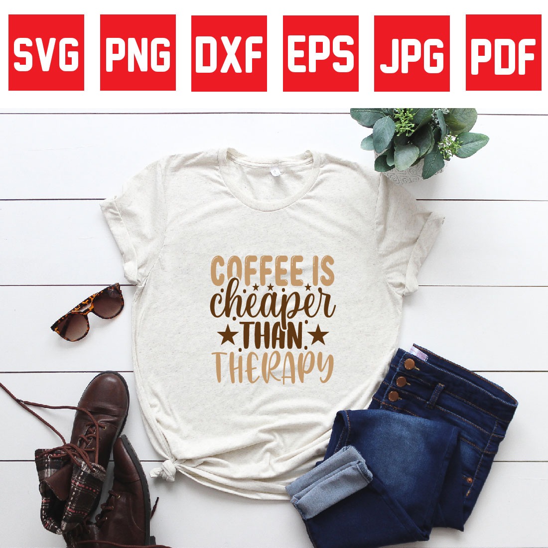 coffee is cheaper than therapy preview image.