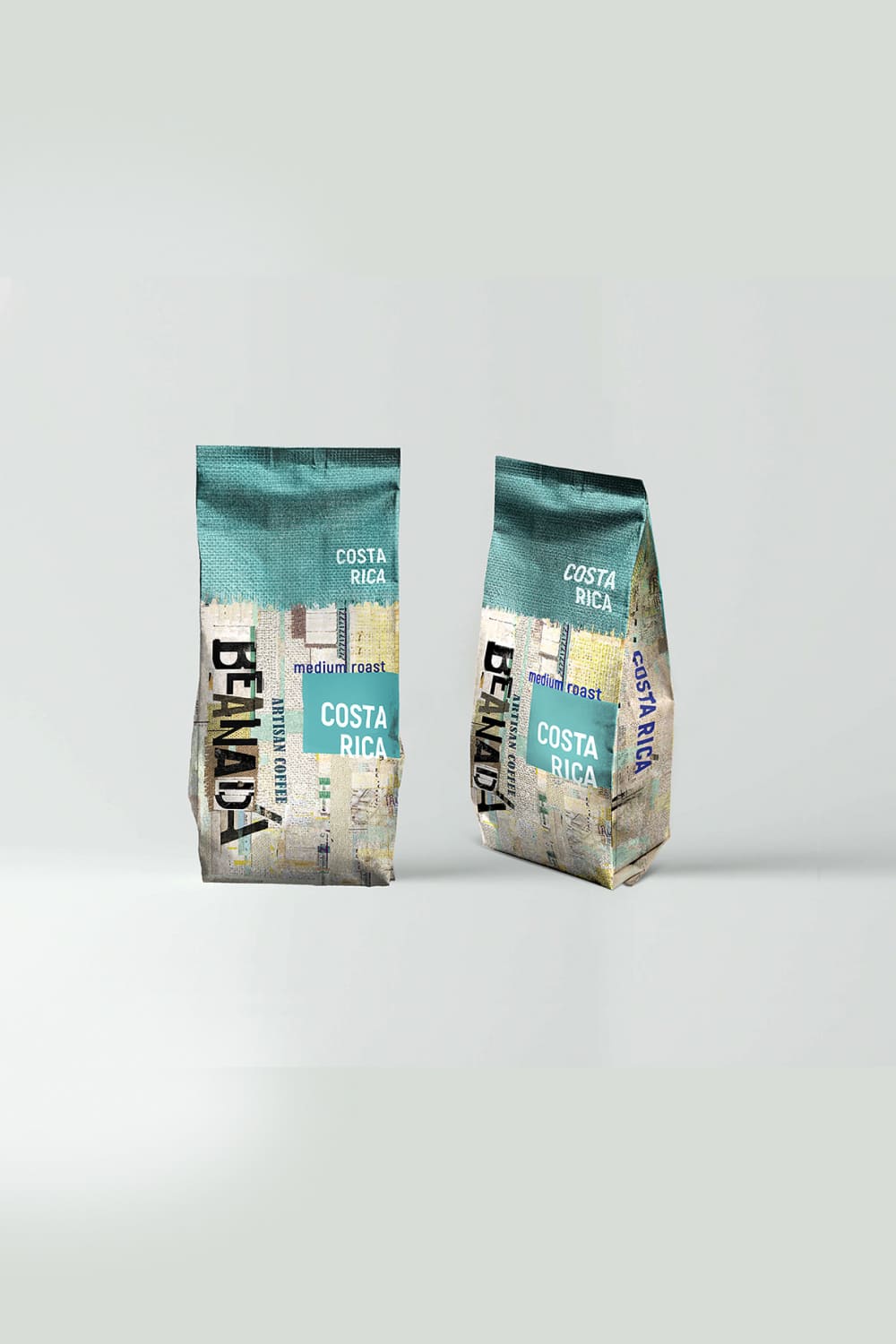 Stylish and modern coffee packaging catches the eye.