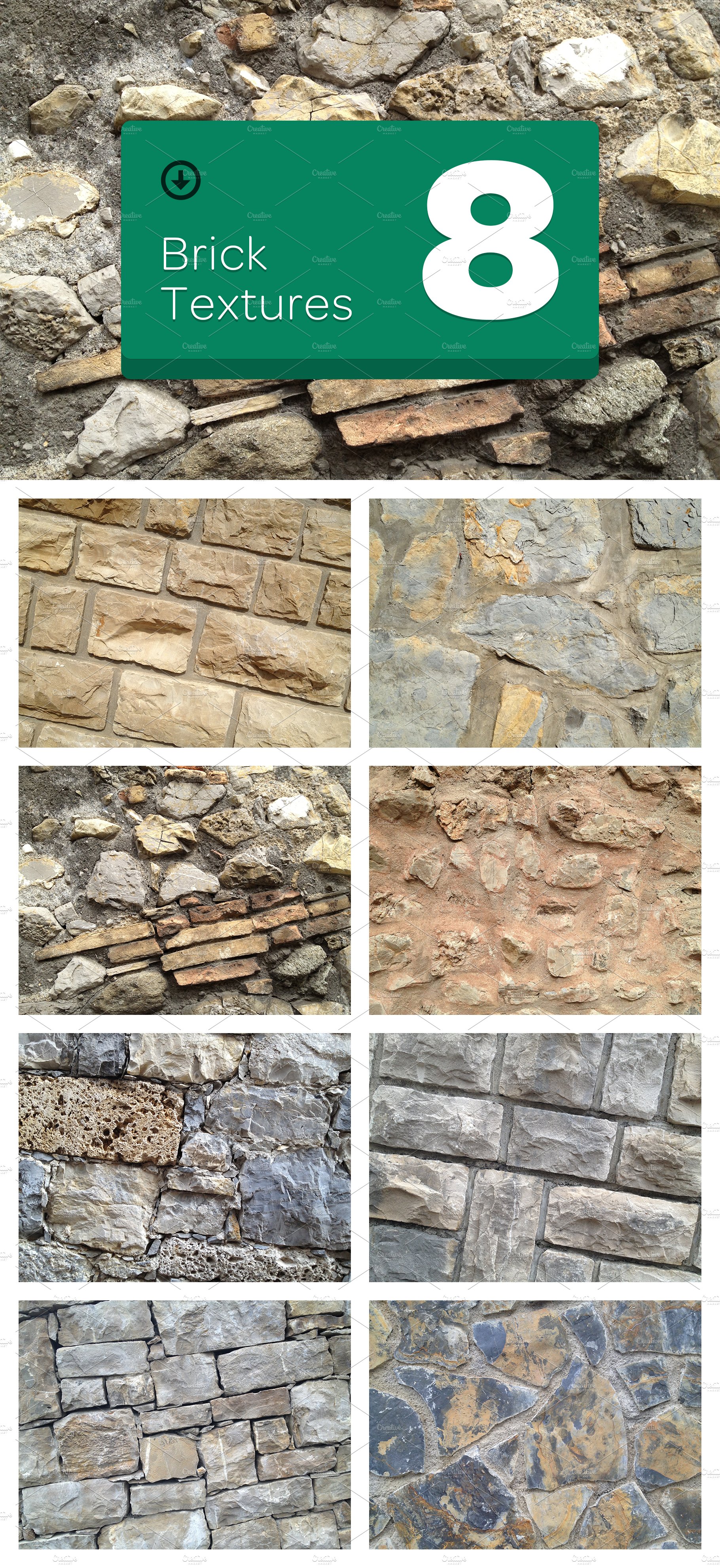 8 Brick Textures cover image.